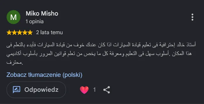 Opinia Google po arabsku — profesjonalne podejście i nauka bez stresu